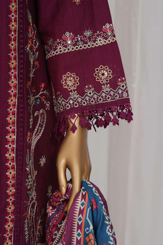 Luxury Embroidered Khaddar Coll:Vol-1  D-02  STITCHED 3 PCS