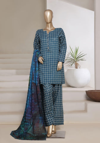 Printed Cotton With Farshi Shalwar Vol-02 By Sadabahar D-05