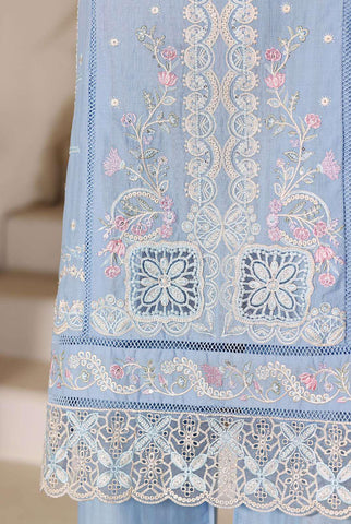 Sadabahar Luxury | Embroidered 3 Piece Stitched Slub Lawn Suit D-2