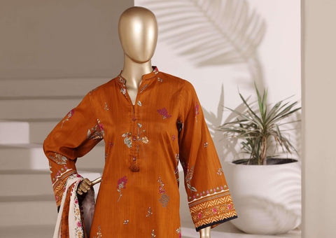 Sadabahar Vol-08 | Printed Lawn 3 Piece Stitched Suit D-3