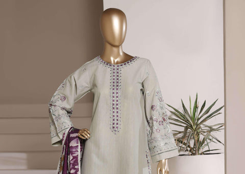 Eclair by Sadabahar | Embroidered Lawn 3 Piece Stitched Suit D-3