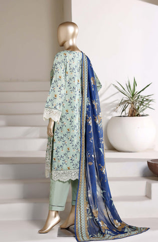 Sadabahar AMYRAH Vol-2 | Heavy Embroidered Lawn 3 Piece Stitched Suit D-4