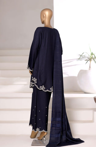 Sadabahar Vybe Emb Dhanak Stitched 3 Piece Suit D-4