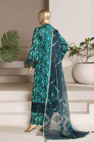 Sadabahar Peplum Luxury | Embroidered Lawn 3 Piece Stitched Suit D-5