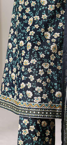 Bin Saeed Printed Stitch Lawn 2026 | 3 Piece Stitched Suit D-1