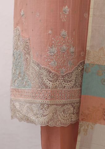 Turkish Jacquard Vol-1 Emb Un Stitched 3 Piece HZ-2