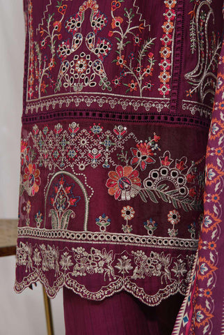 Luxury Embroidered Khaddar Coll:Vol-1  D-02  STITCHED 3 PCS