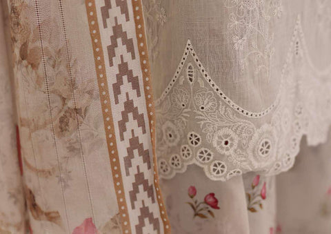 Oriental Printkari by HZ Textiles | Embroidered 3 Piece Unstitched Lawn Suit D-5