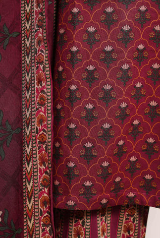Sadabahar Luxury Lawn | Printed 3 Piece Stitched Suit D-2