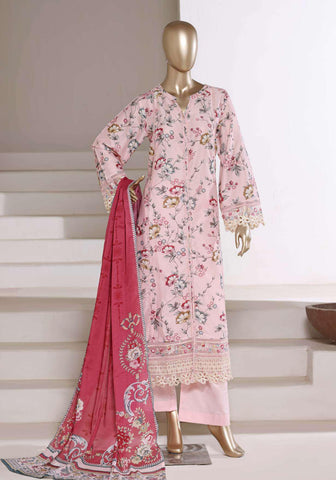 Sadabahar Festive Embroidered Lawn Stitched 3 Piece Suit D-3