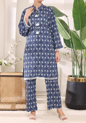 AIZAL | Digital Printed 2 Piece Stitched Lawn Suit D-4