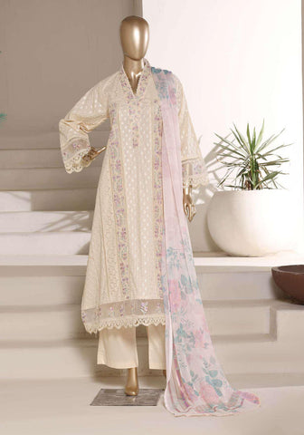 Multi Chickenkari by Sadabahar | Heavy Embroidered Lawn 3 Piece Stitched Suit D-3