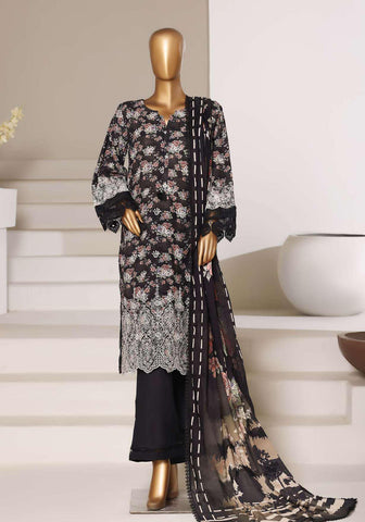 Luxury Lawn Chikankari Embroidered 3 Piece Stitched Collection By Sadabahar D-4