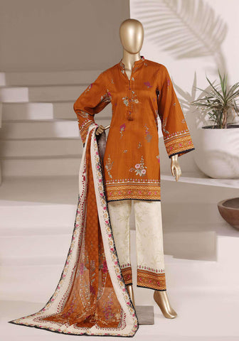 Sadabahar Vol-08 | Printed Lawn 3 Piece Stitched Suit D-3