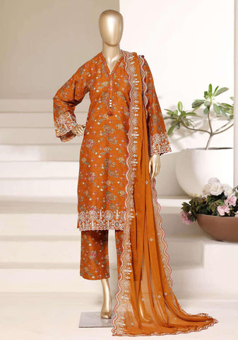 Sadabahar Regal Embroidered Lawn Stitched 3 Piece Suit D-3