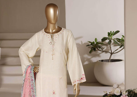 Eclair by Sadabahar | Embroidered Lawn 3 Piece Stitched Suit D-1