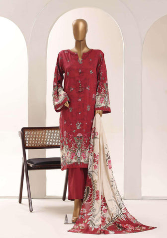 Sadabahar Printed Lawn Vol-12 | Printed Lawn 3 Piece Stitched Suit D-5
