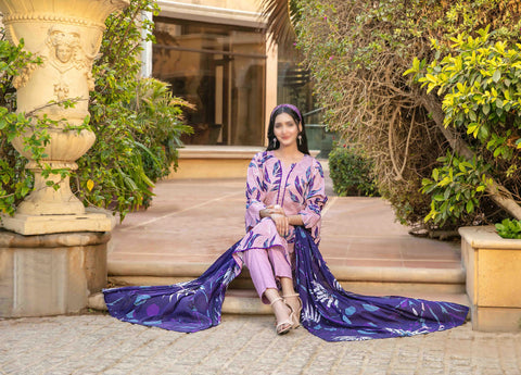 Naimal Lawn Slub Digital Print Vol-2 By Tawakkal D-03