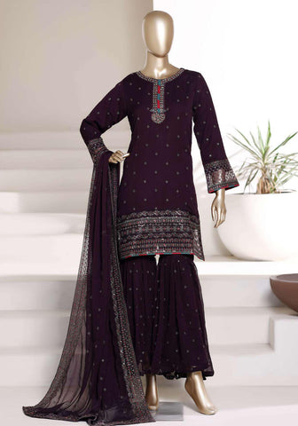 Sadabahar AFSANEE | Heavy Embroidered Chiffon 3 Piece Stitched Suit D-3