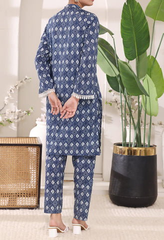 AIZAL | Digital Printed 2 Piece Stitched Lawn Suit D-4