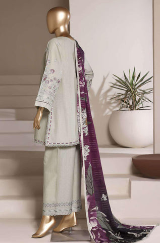 Eclair by Sadabahar | Embroidered Lawn 3 Piece Stitched Suit D-3