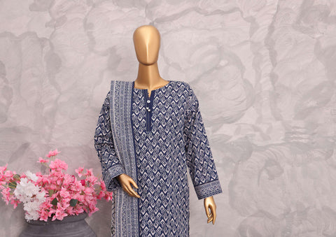 Co-Ords 3Pc Printed Khaddar Un-Stitched Coll By Hz-1