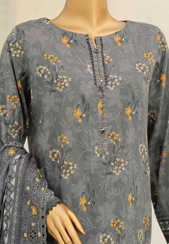 Premium Signature by HZ Textiles | Embroidered 3 Piece Unstitched Lawn Suit D-2