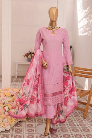 Bloom Schiffli Lawn With Fancy Dupatta D-4  By Dr Haris