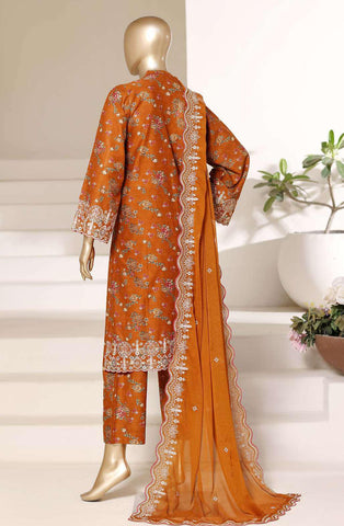 Sadabahar Regal Embroidered Lawn Stitched 3 Piece Suit D-3