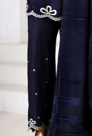 Sadabahar Vybe Emb Dhanak Stitched 3 Piece Suit D-4