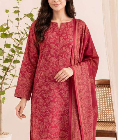 VS Textiles Pashmina Dhanak Printed Unstitched 3 Piece Suit D-13