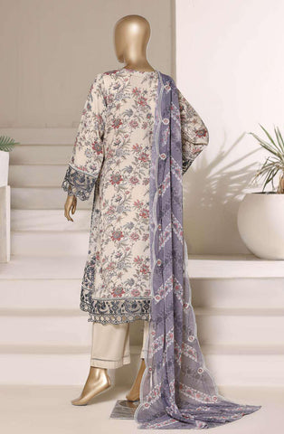 SIGNATURE by Sadabahar | Heavy Embroidered Lawn 3 Piece Stitched Suit D-3