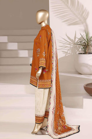 Sadabahar Vol-08 | Printed Lawn 3 Piece Stitched Suit D-3