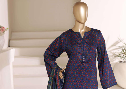 Sadabahar Luxury Lawn | Printed 3 Piece Stitched Suit D-3