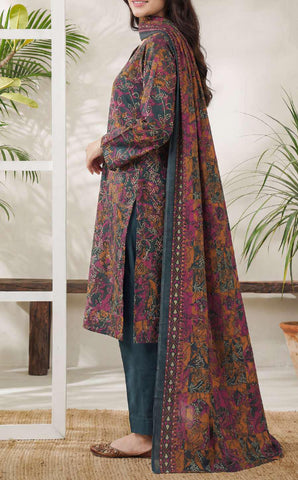 Daman Exclusive | Printed Lawn 3 Piece Unstitched Suit D-1