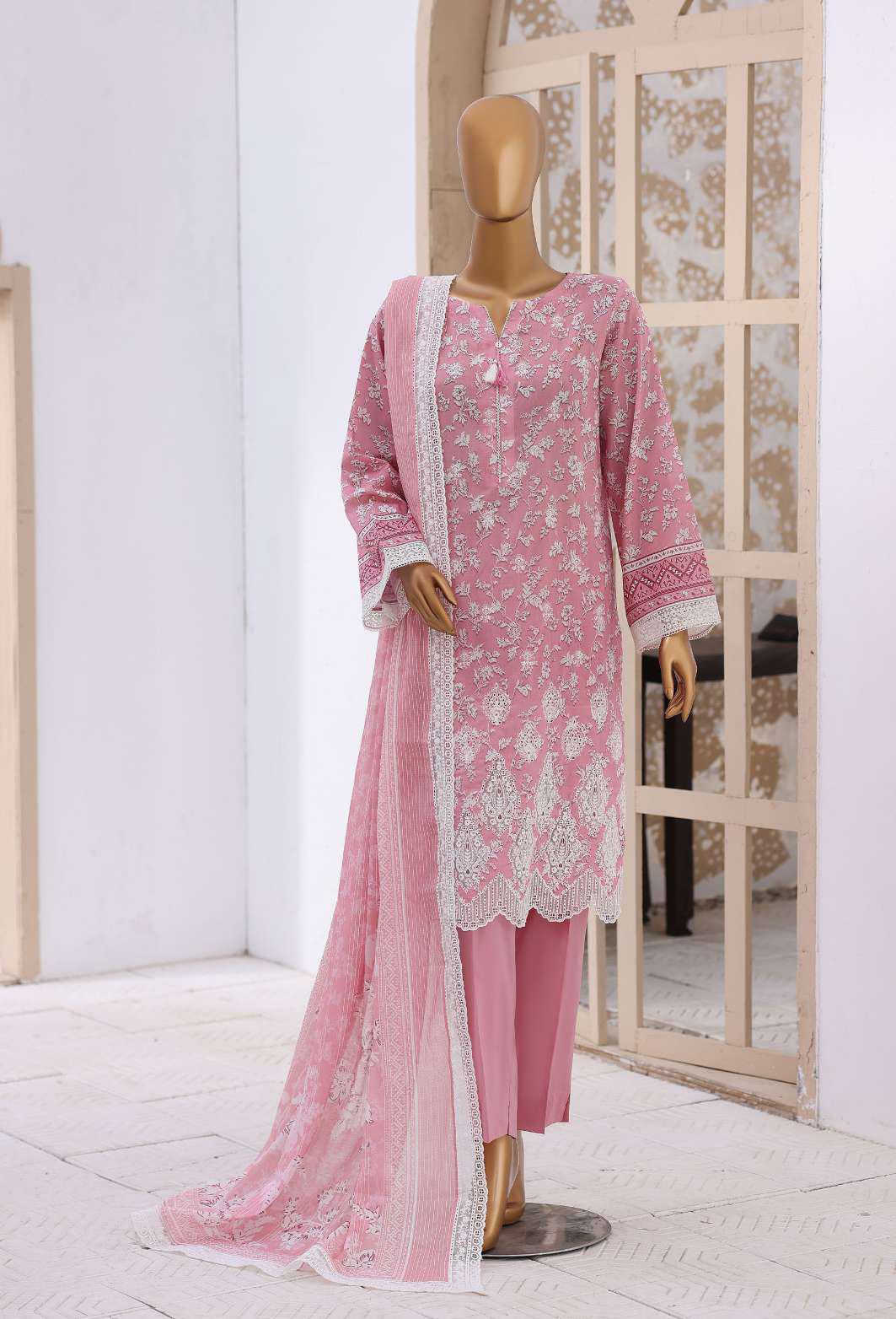 Nakshkari by HZ Textiles | Embroidered Lawn 3 Piece Unstitched Suit D-2