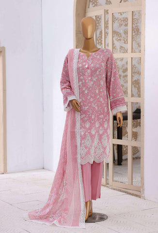Nakshkari by HZ Textiles | Embroidered Lawn 3 Piece Unstitched Suit D-2