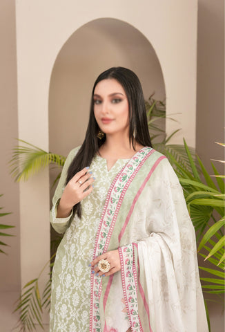 Farwa Embroidered Lawn By Tawakkal D-01