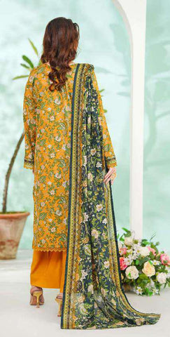 VS DAMAN Exclusive Printed Lawn Unstitched 3 Piece Suit D-5