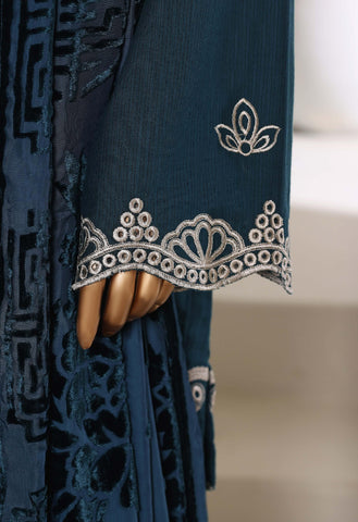 SADABAHAR Luxury Khaddar Karandi with Palachi Shawl 3Pc Stitched D-03