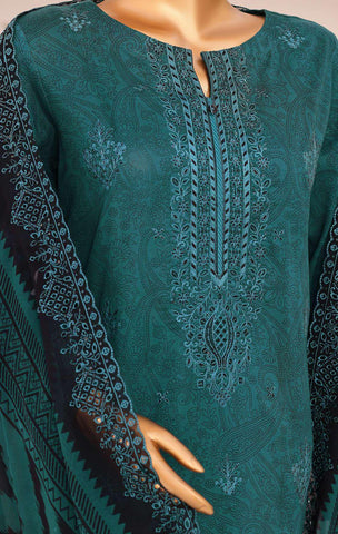 Venice by HZ Textiles | Premium Embroidered Cotton Lawn 3 Piece Unstitched Suit D-1