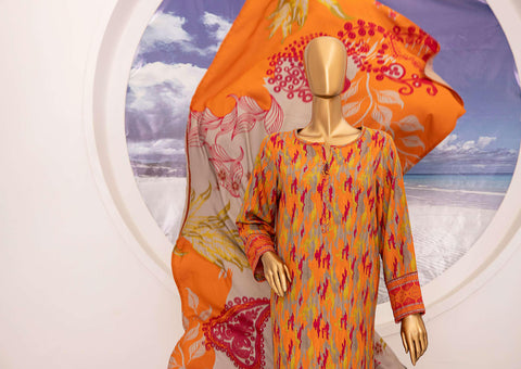 Linen Wintry Shawl Printed Collection Vol-2  D 03