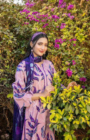 Naimal Lawn Slub Digital Print Vol-2 By Tawakkal D-03