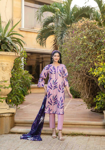 Naimal Lawn Slub Digital Print Vol-2 By Tawakkal D-03