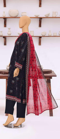 Everyday Prints by HZ Textiles | Printed Lawn 3 Piece Unstitched Suit D-1