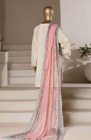 Eclair by Sadabahar | Embroidered Lawn 3 Piece Stitched Suit D-1
