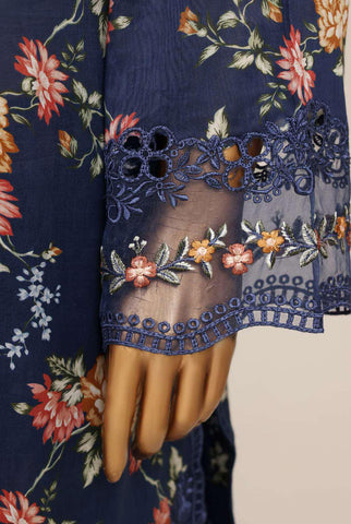 Malika by Sadabahar Vol-4 | Festive Embroidered Lawn 3 Piece Stitched Suit D-1
