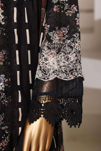 Luxury Lawn Chikankari Embroidered 3 Piece Stitched Collection By Sadabahar D-4