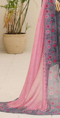 Mehak by HZ Textiles | Embroidered 3 Piece Unstitched Slub Lawn Suit D-1