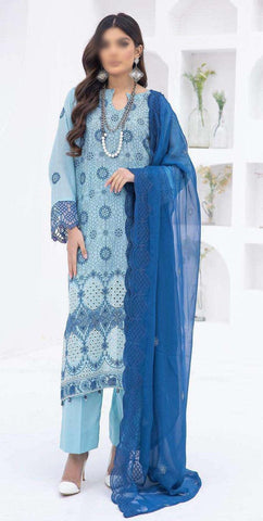 Hum-Dum Colorum Premium Embroidered Swiss D-04